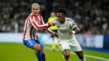 ترتيب هدافي الدوري الإسباني بعد ثنائية فينيسيوس في مباراة ريال مدريد وأتلتيكو مدريد